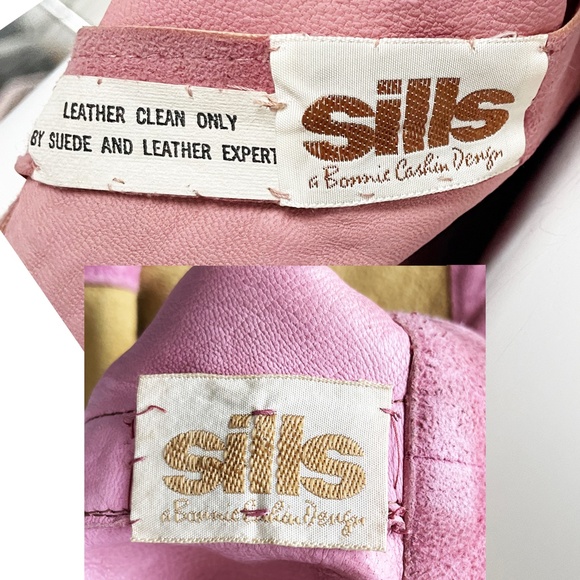 Bonnie Cashin Crop Top, Maxi Skirt + Obi Belt 3pc Set Pink Suede 1970s - Picture 12 of 12